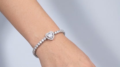 Divara Ondine Tennis Bracelet, sterling silver 925 cubic zirconia bracelet