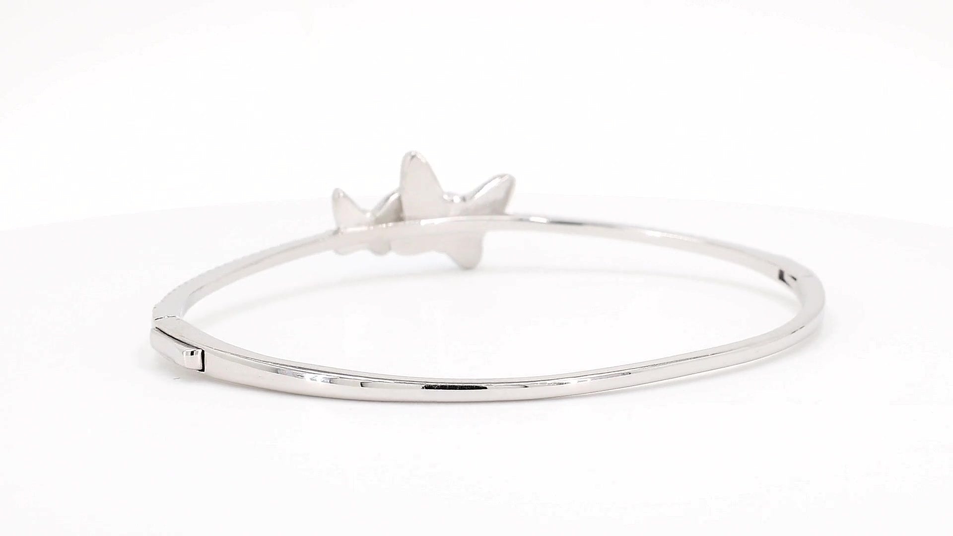 Divara Linnea Bangle, sterling silver 925 cubic zirconia bracelet