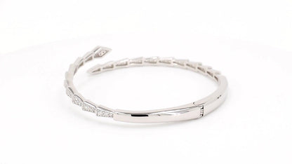 Divara Talia Bangle, sterling silver 925 cubic zirconia bracelet