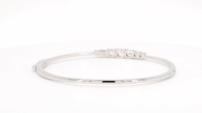 Divara Verity Bangle, sterling silver 925 cubic zirconia bracelet