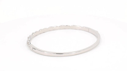 Divara Noor Bangle, sterling silver 925 cubic zirconia bracelet