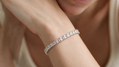 Divara Mireille Bangle, sterling silver 925 cubic zirconia bracelet