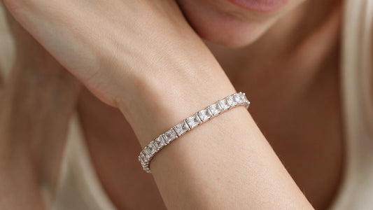 Divara Mireille Bangle, sterling silver 925 cubic zirconia bracelet