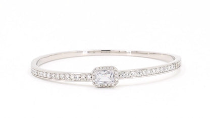 Divara Halston Bangle, sterling silver 925 cubic zirconia bracelet