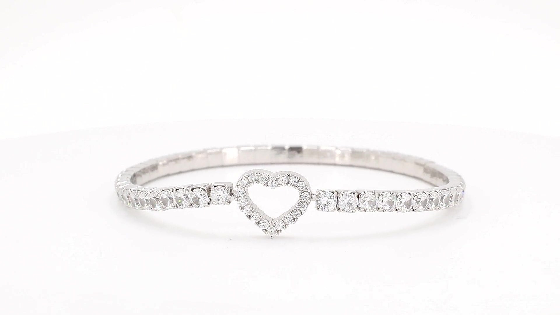 Divara Freya Tennis Bracelet, sterling silver 925 cubic zirconia bracelet