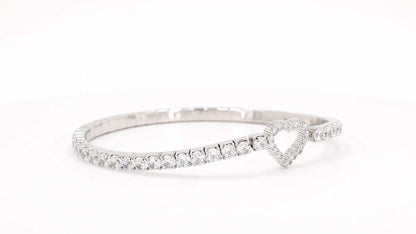 Divara Freya Tennis Bracelet, sterling silver 925 cubic zirconia bracelet
