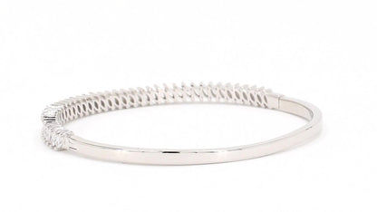 Divara Sable Bangle, sterling silver 925 cubic zirconia bracelet