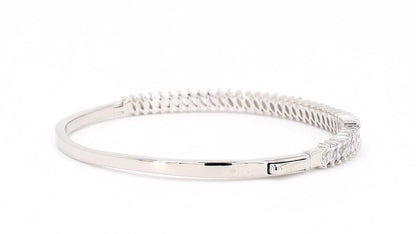 Divara Sable Bangle, sterling silver 925 cubic zirconia bracelet