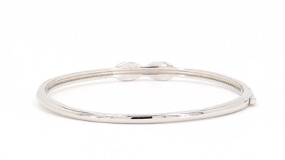 Divara Lyra Bangle, sterling silver 925 cubic zirconia bracelet