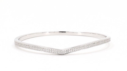 Divara Marisol Bangle, sterling silver 925 cubic zirconia bracelet
