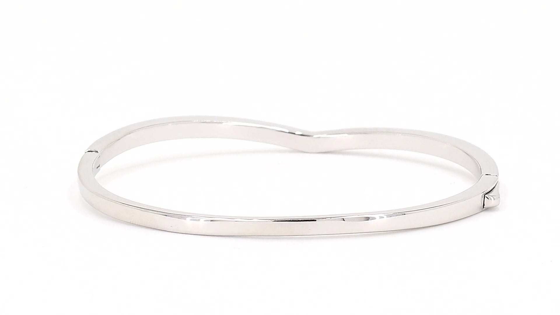 Divara Marisol Bangle, sterling silver 925 cubic zirconia bracelet