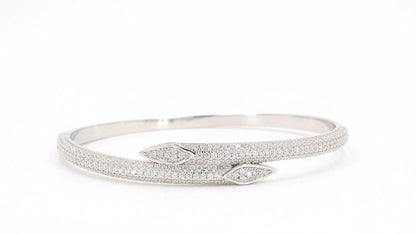 Divara Adelina Bangle, sterling silver 925 cubic zirconia bracelet