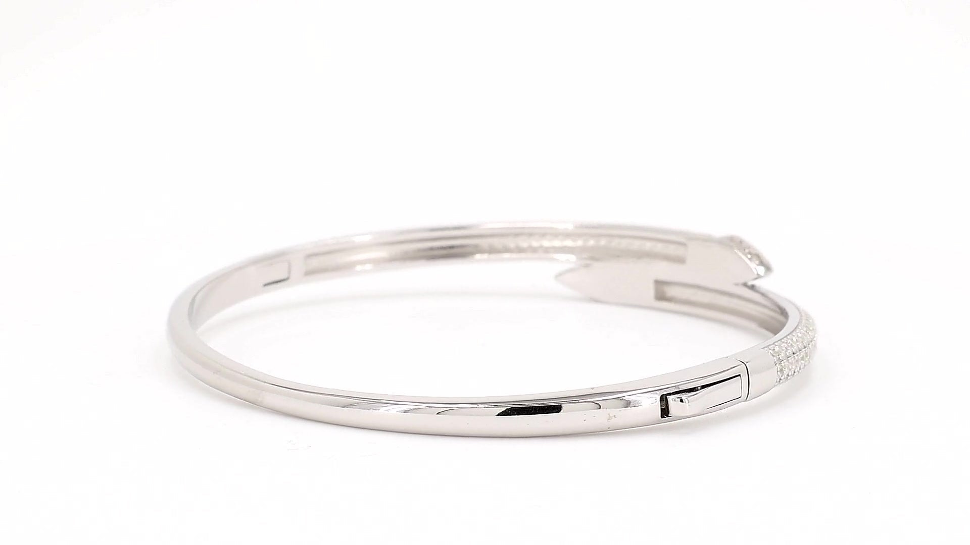 Divara Adelina Bangle, sterling silver 925 cubic zirconia bracelet