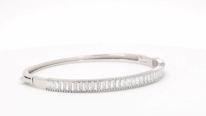 Divara Beatrix Bangle, sterling silver 925 cubic zirconia bracelet