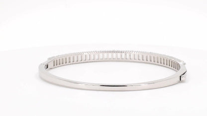 Divara Beatrix Bangle, sterling silver 925 cubic zirconia bracelet