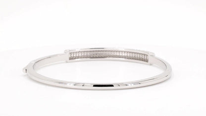 Divara Fenella Bangle, sterling silver 925 cubic zirconia bracelet