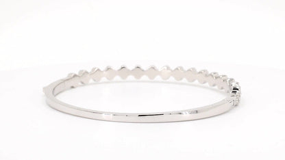 Divara Giselle Bangle, sterling silver 925 cubic zirconia bracelet