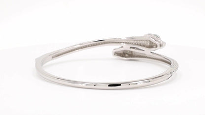 Divara Imogen Bangle, sterling silver 925 cubic zirconia bracelet