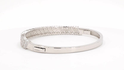 Divara Liora Bangle, sterling silver 925 cubic zirconia bracelet