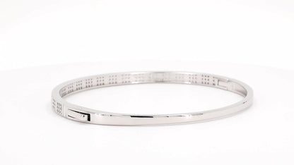 Divara Nadia Bangle, sterling silver 925 cubic zirconia bracelet