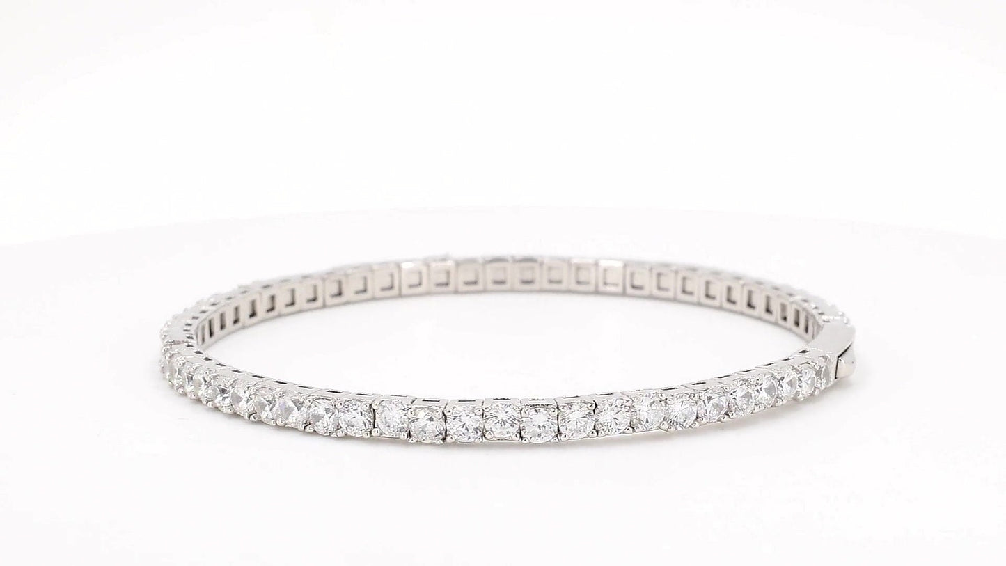 Divara Oriana Tennis Bracelet, sterling silver 925 cubic zirconia bracelet