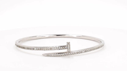 Divara Tessa Bangle, sterling silver 925 cubic zirconia bracelet