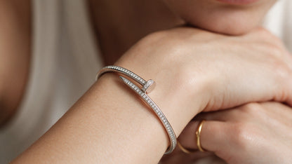 Divara Tessa Bangle, sterling silver 925 cubic zirconia bracelet