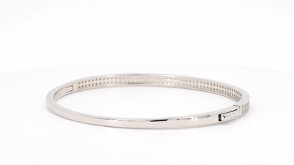 Divara Ursula Bangle, sterling silver 925 cubic zirconia bracelet