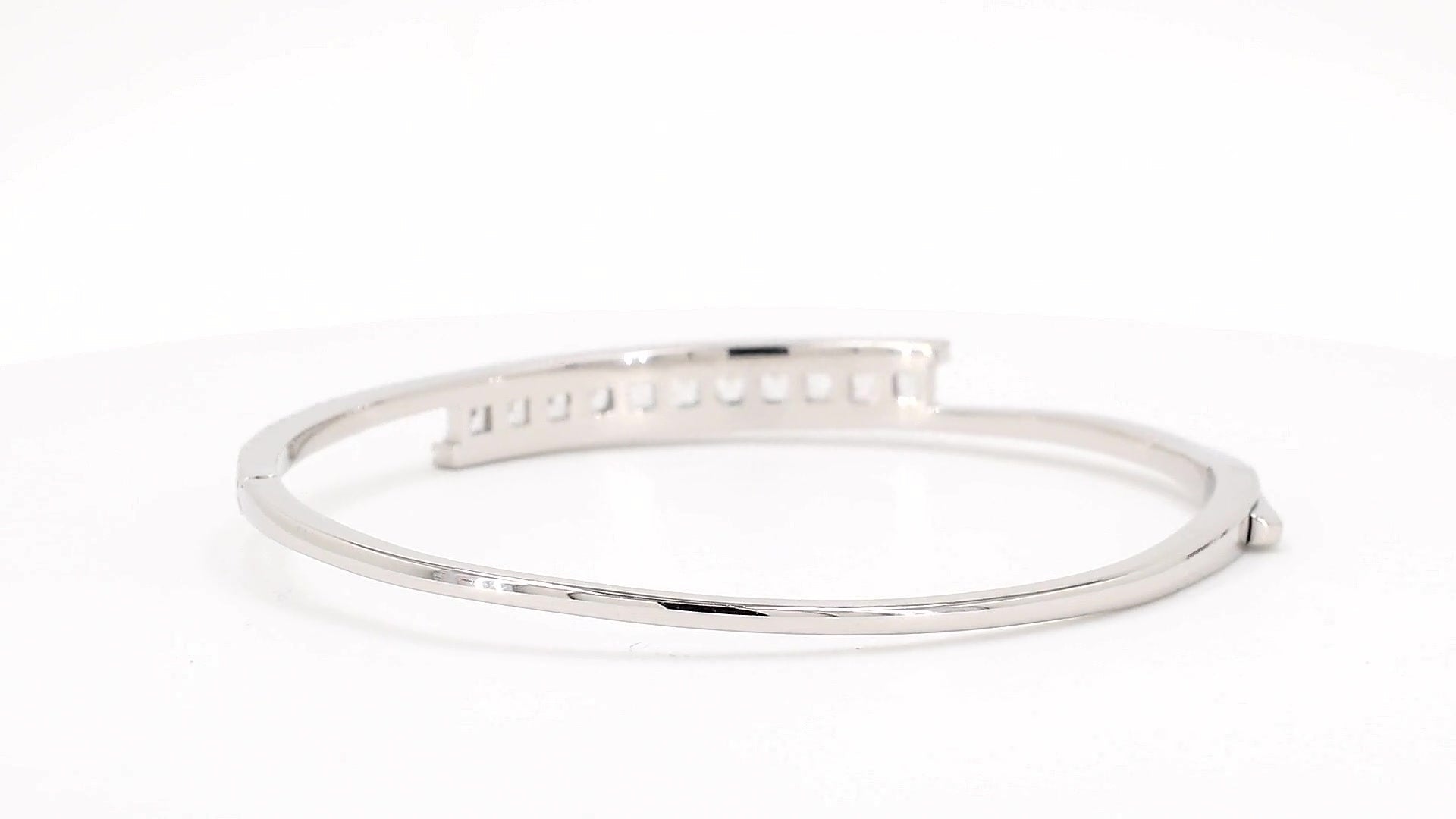 Divara Valentina Bangle, sterling silver 925 cubic zirconia bracelet