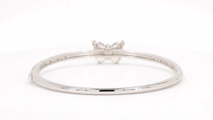 Divara Wren Bangle, sterling silver 925 cubic zirconia bracelet