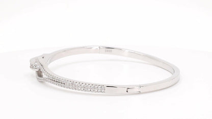 Divara Aurelie Bangle, sterling silver 925 cubic zirconia bracelet