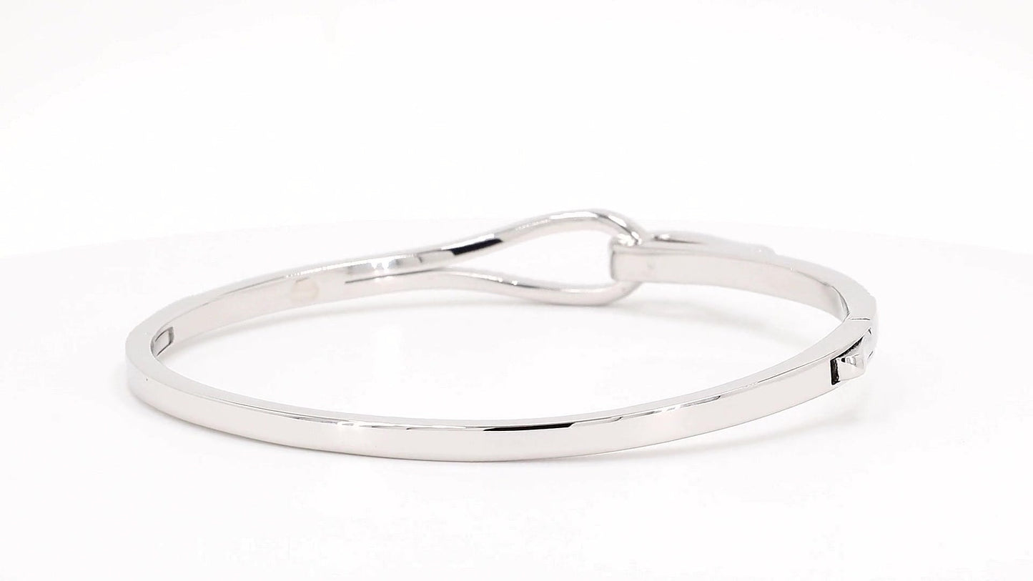 Divara Aurelie Bangle, sterling silver 925 cubic zirconia bracelet
