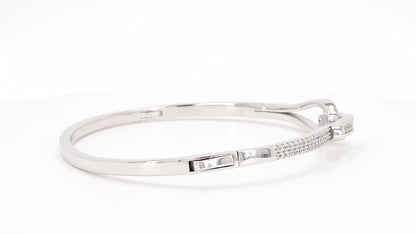 Divara Aurelie Bangle, sterling silver 925 cubic zirconia bracelet