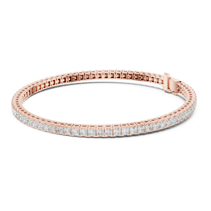 Aurora 5 Carat Princess Lab Grown Diamond Tennis Bracelet