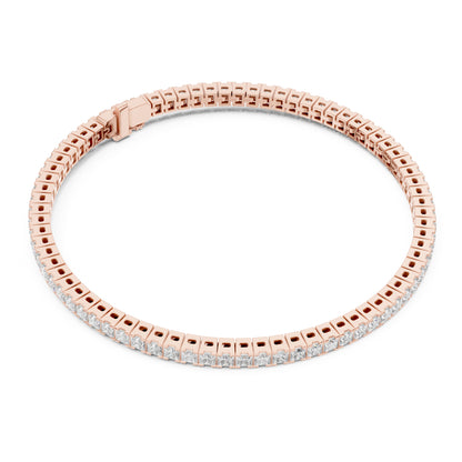 Aurora 5 Carat Princess Lab Grown Diamond Tennis Bracelet