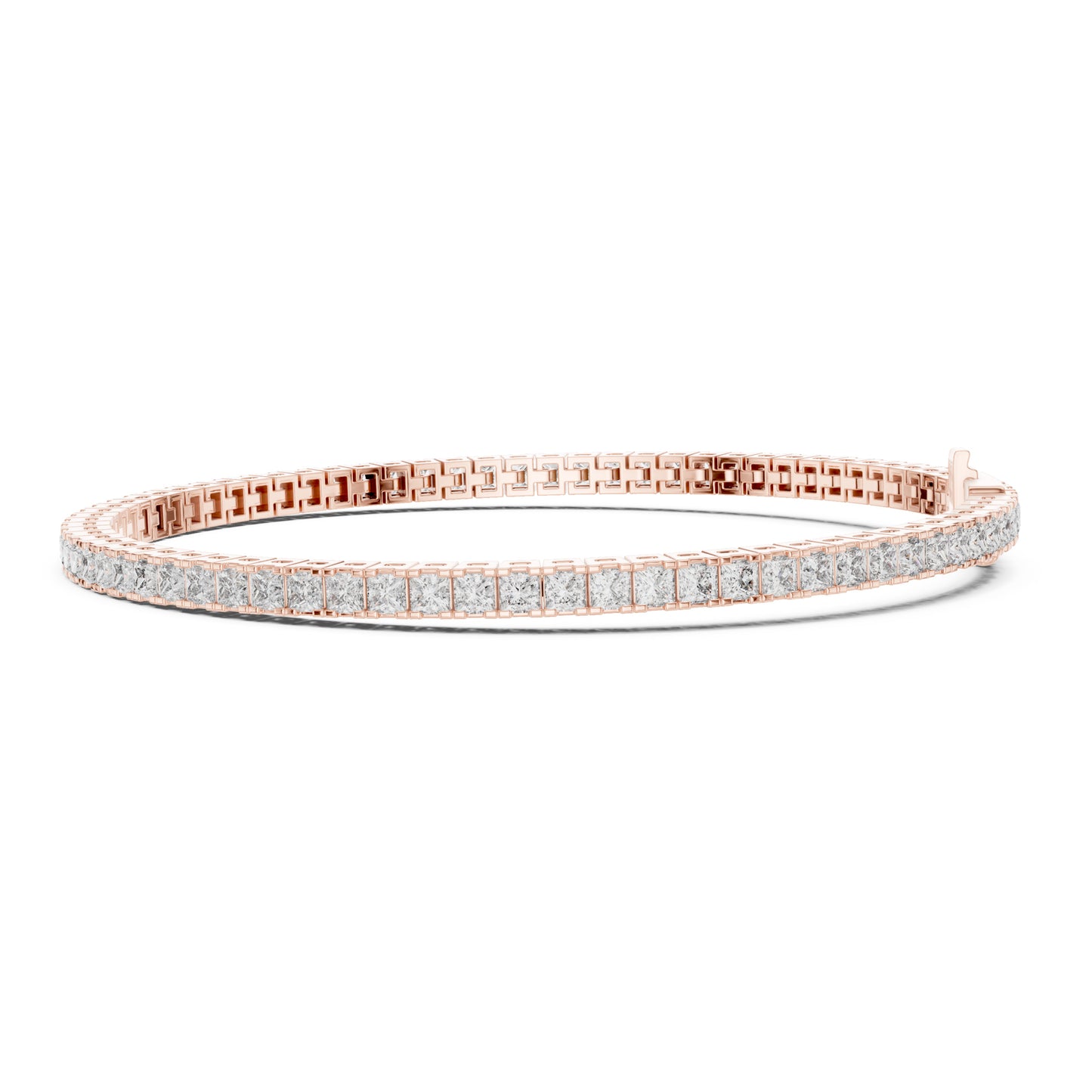 Aurora 5 Carat Princess Lab Grown Diamond Tennis Bracelet