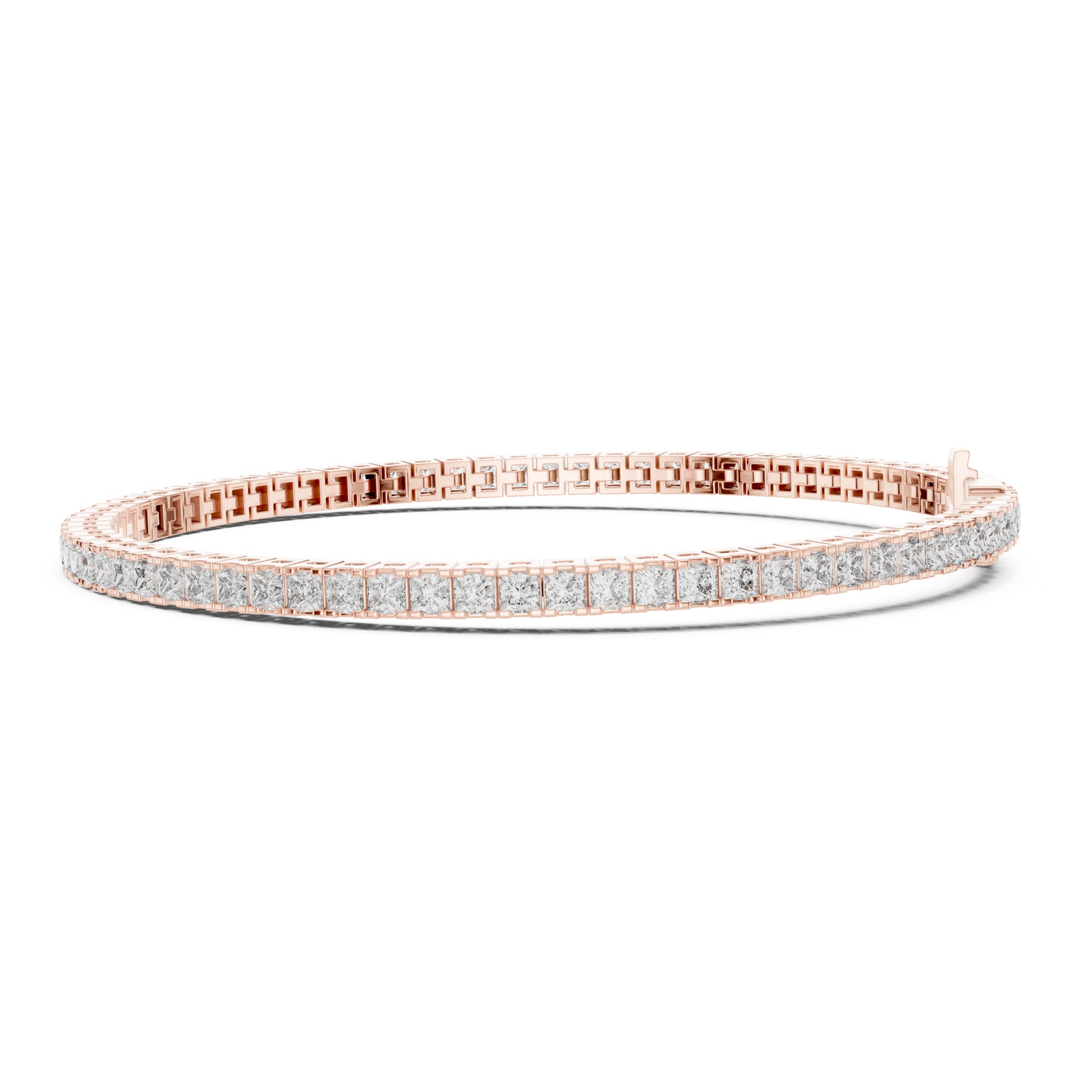 Aurora 5 Carat Princess Lab Grown Diamond Tennis Bracelet