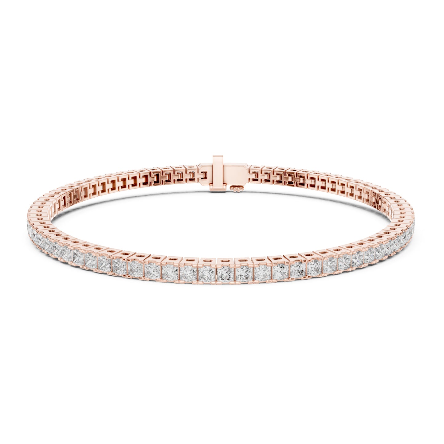 Aurora 5 Carat Princess Lab Grown Diamond Tennis Bracelet