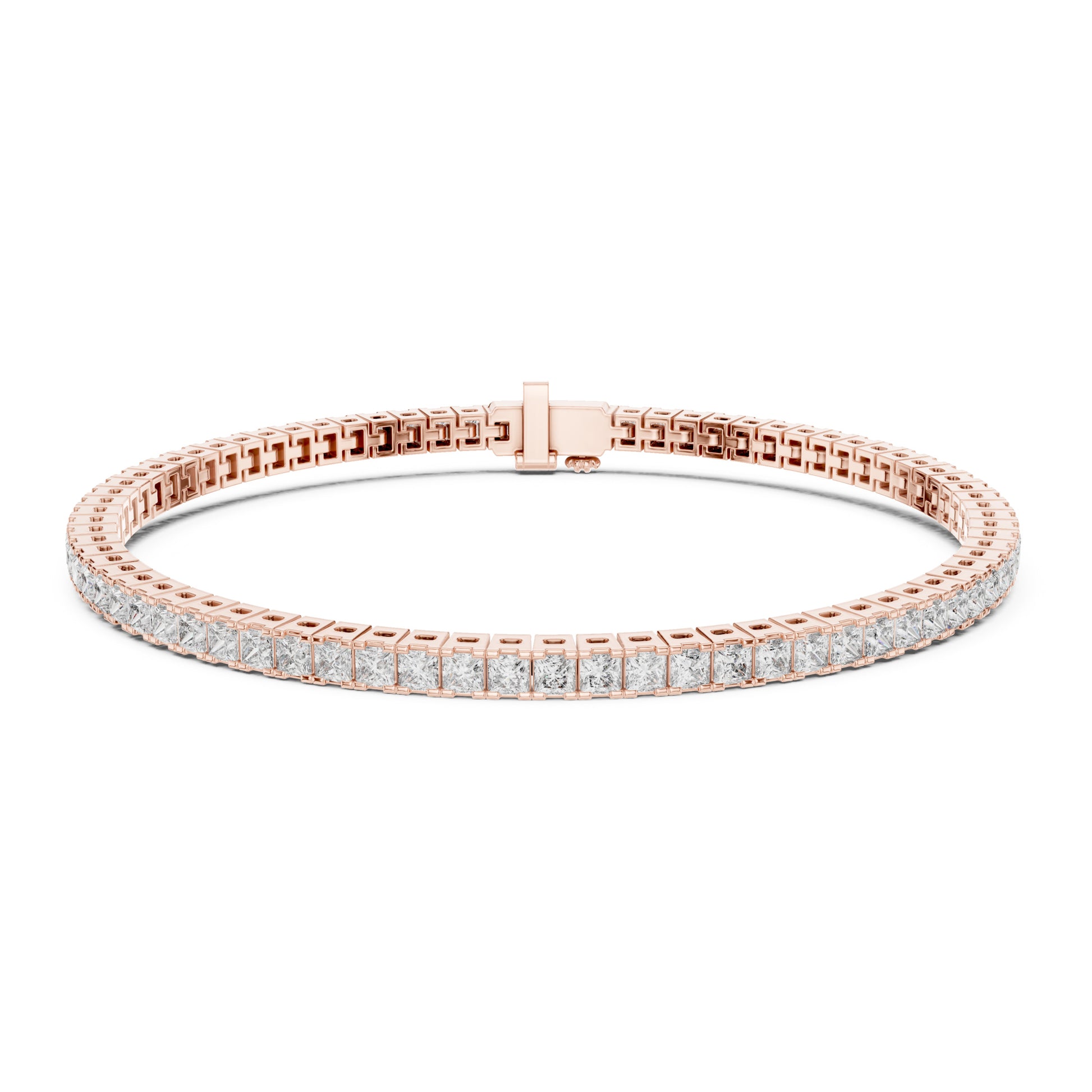 Aurora 5 Carat Princess Lab Grown Diamond Tennis Bracelet
