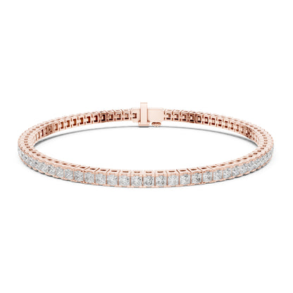 Aurora 5 Carat Princess Lab Grown Diamond Tennis Bracelet