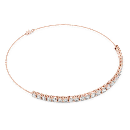 Aurora 8 Carat Round Lab Grown Diamond Chain Bracelet
