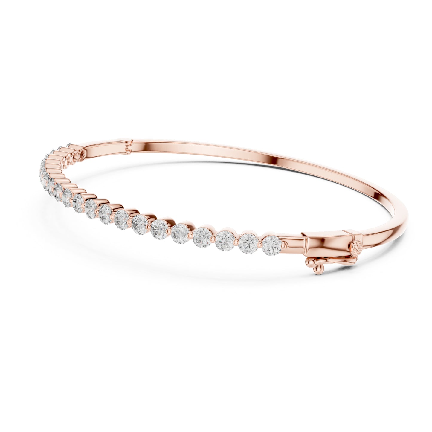 Aurora 2 Carat Round Lab Grown Diamond Statement Bangle