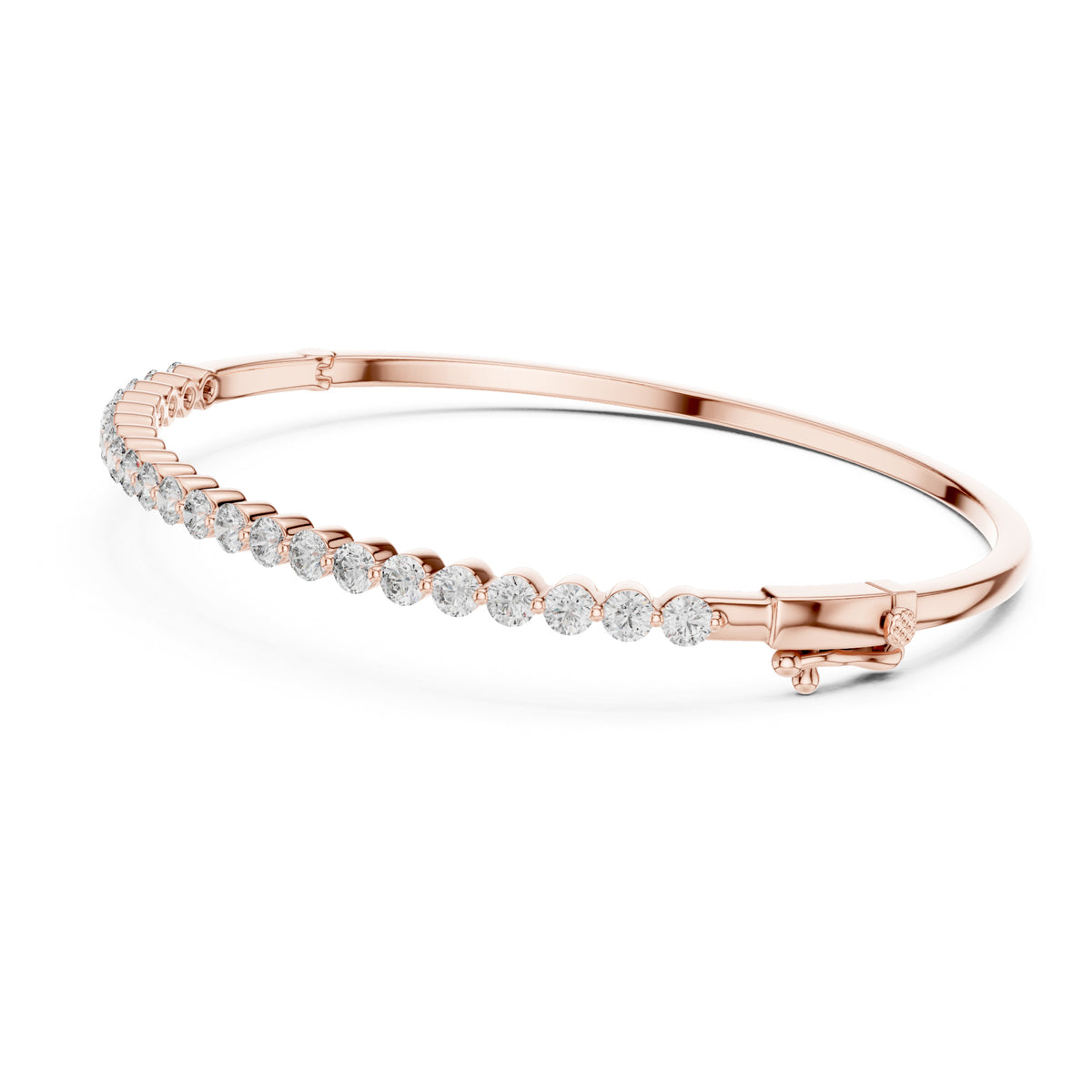 Aurora 2 Carat Round Lab Grown Diamond Statement Bangle