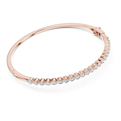 Aurora 2 Carat Round Lab Grown Diamond Statement Bangle