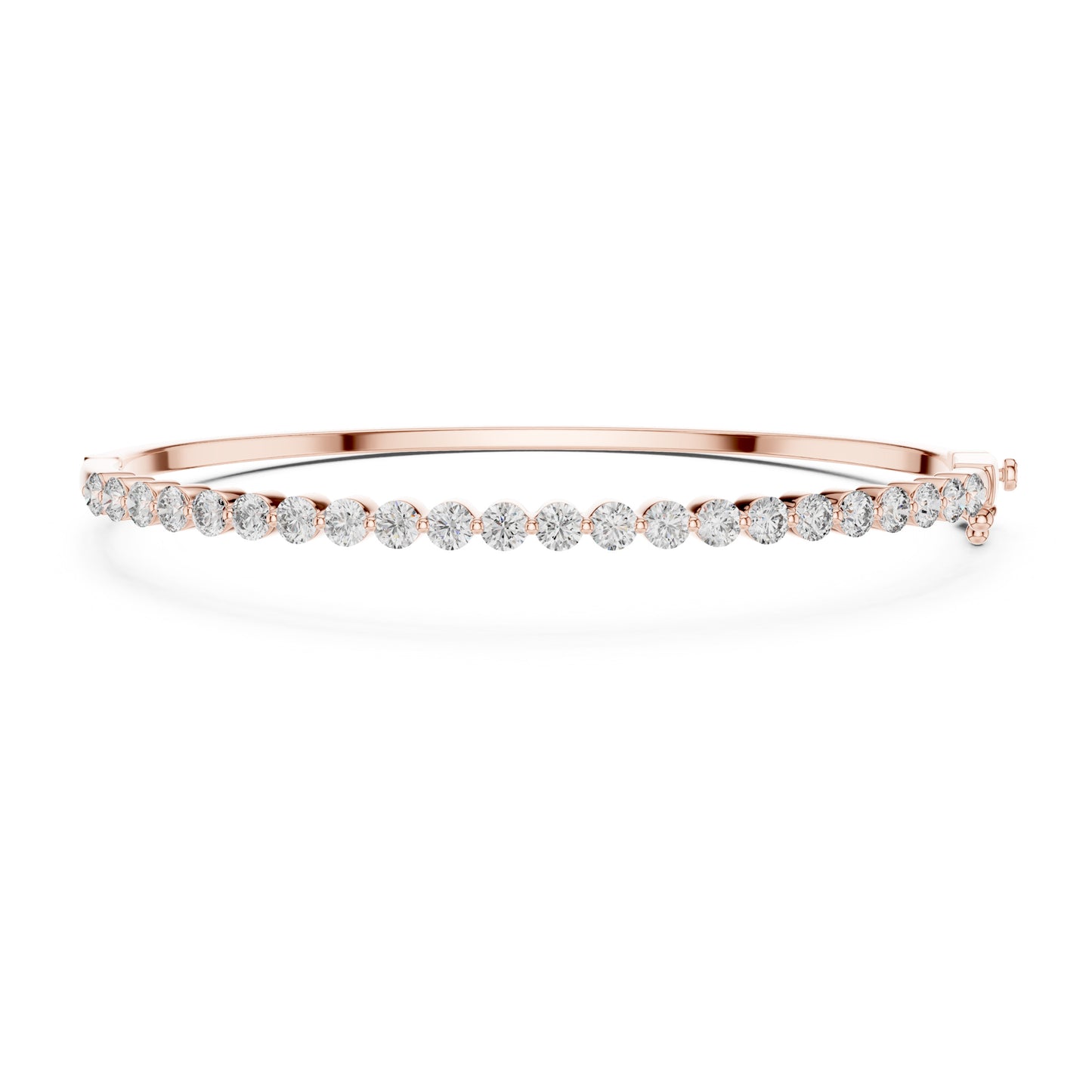 Aurora 2 Carat Round Lab Grown Diamond Statement Bangle