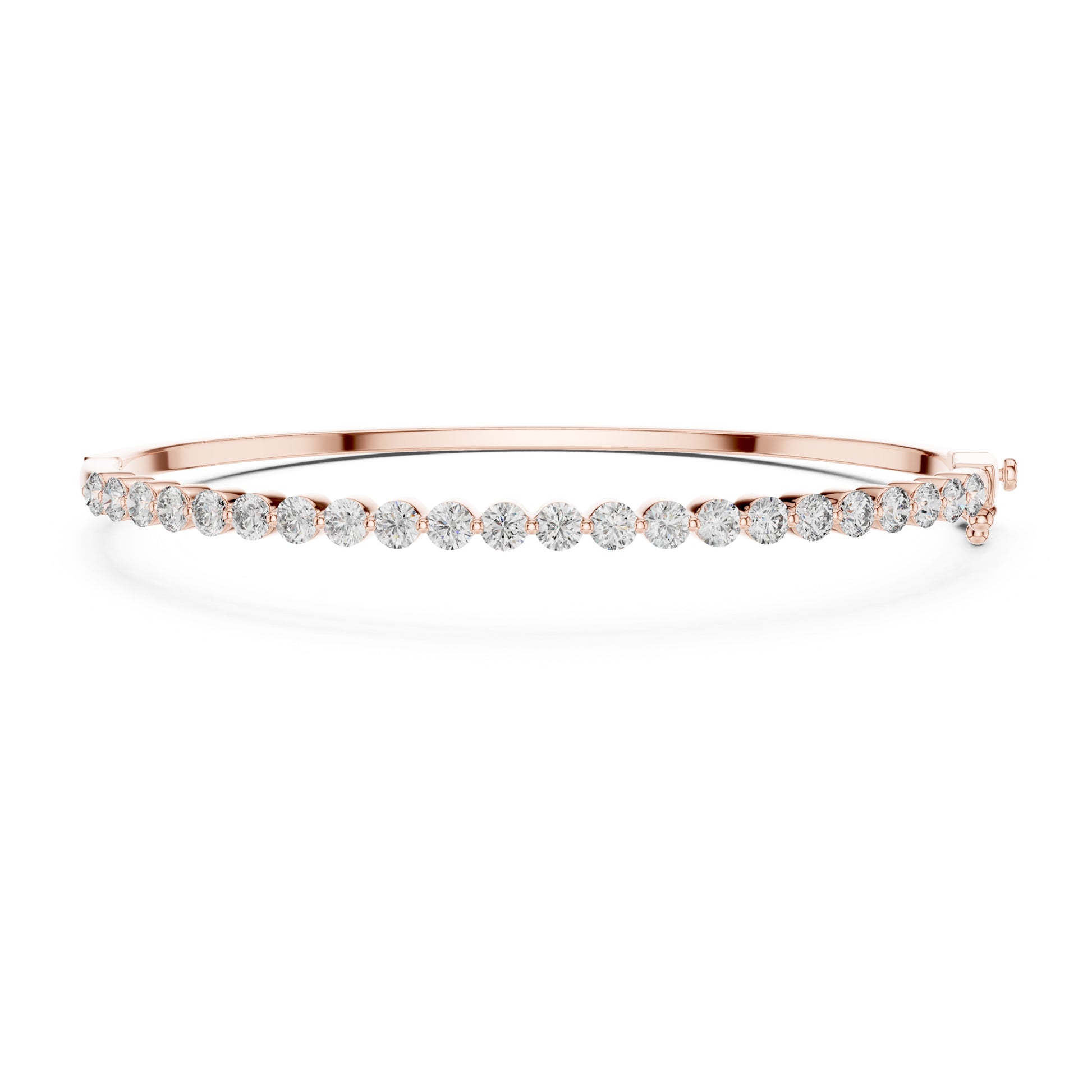 Aurora 2 Carat Round Lab Grown Diamond Statement Bangle