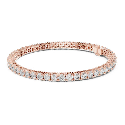 Aurora 7 Carat Round Lab Grown Diamond Slim Tennis Bracelet