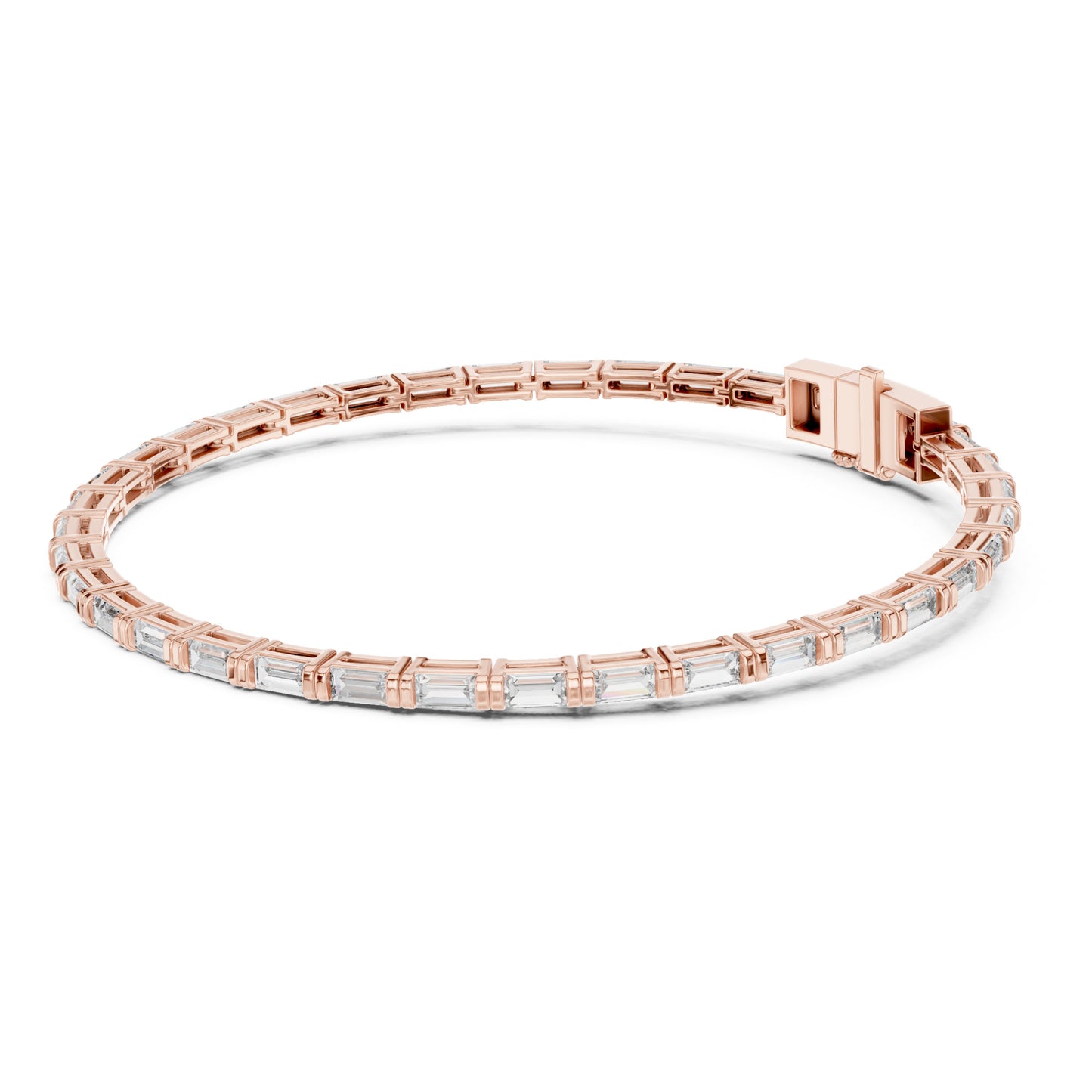 Vera 4 Carat Baguette Lab Grown Diamond Tennis Bracelet