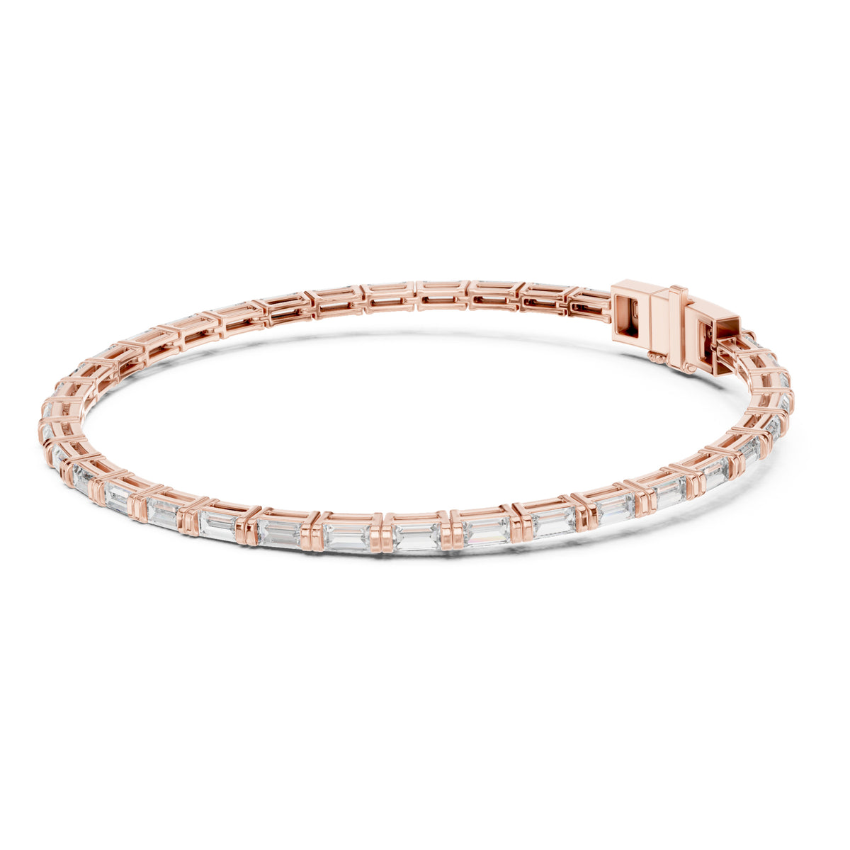 Vera 4 Carat Baguette Lab Grown Diamond Tennis Bracelet