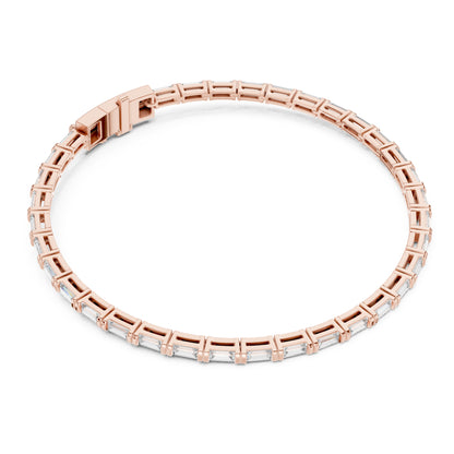 Vera 4 Carat Baguette Lab Grown Diamond Tennis Bracelet